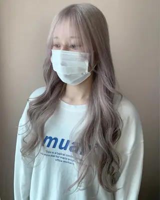 ロング カラー hubhair レイヤー/透明感のヘアスタイル