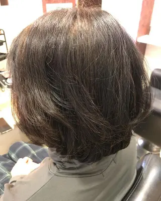 ミディアム パーマ 織田 英之のヘアスタイル