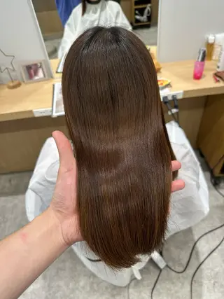 ミディアム 巻ける髪質改善🫧ハ イライト/永田汰伊智のヘアスタイル