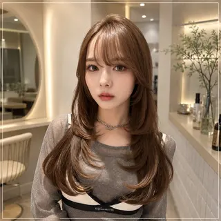 ロング 🦋韓国風レイヤー/ 艶髪矯正🦋凛太郎のヘアスタイル