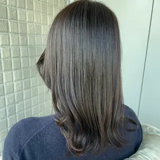 カラー 銀座:似合わせカラー オリーブ🫒アレンジのヘアスタイル