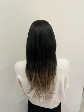 ロング カラー ramphy 柴原 夢奈のヘアスタイル