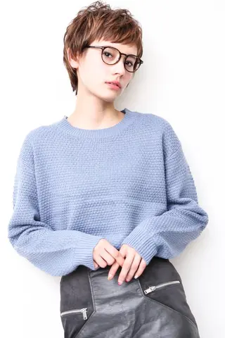 ショート カラー パーマ THE USUAL ユージュアルのヘアスタイル