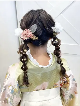 ヘアアレンジ あやか 白髪ぼかしハイライトのヘアスタイル