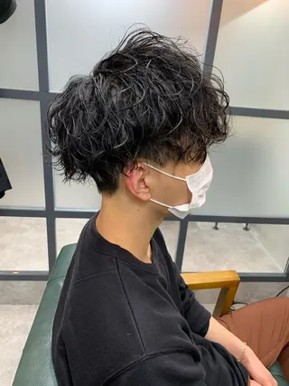 ショート パーマ メンズ 【S.BROOM】 店長　西川徹のヘアスタイル