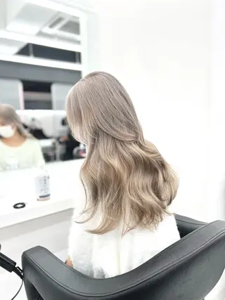 ロング カラー ヘアアレンジ 💍透明感×韓流ハイ トーン💍RYUTAのヘアスタイル