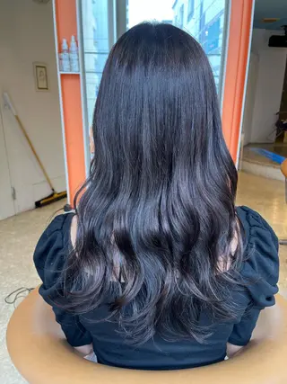 セミロング うしだ かおるのヘアスタイル