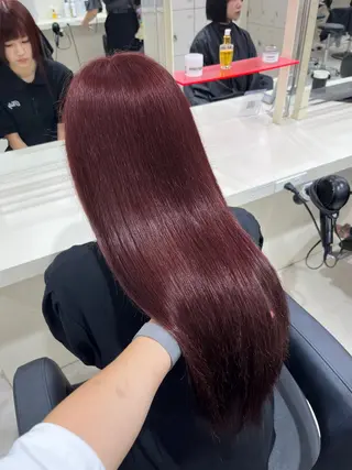 カラー 🍒ブリーチなし🍒 暖色🍒YUUNAのヘアスタイル