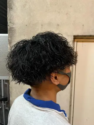 ショート パーマ メンズ 🏆メンズヘア特化 🥇代表りんぺーのヘアスタイル