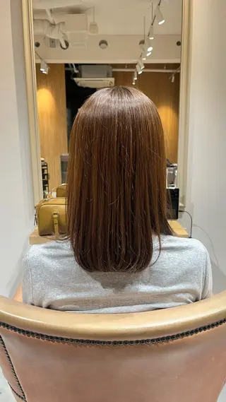 ミディアム 森 美夕のヘアスタイル