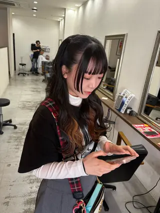 ロング ヘアアレンジ みやもと こゆきのヘアスタイル
