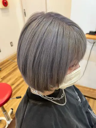 ミディアム カラー 🐰ハイトーンカラー 畠山 渡🐰のヘアスタイル