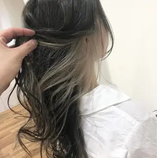セミロング カラー Le/a谷町 野上幹太のヘアスタイル