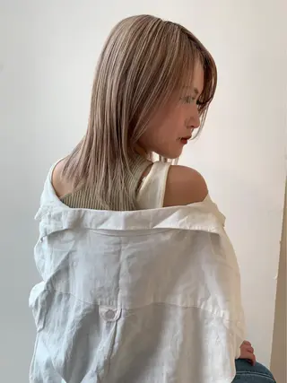 ミディアム 小濱 ありすのヘアスタイル