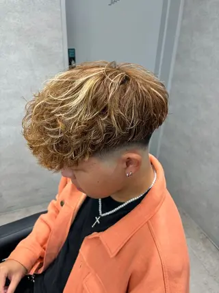 ショート パーマ メンズ メンズパーマカット 達人/涼のヘアスタイル