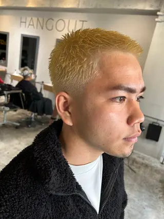 カラー メンズ HANGOUT/だん 短髪指名No.1のヘアスタイル