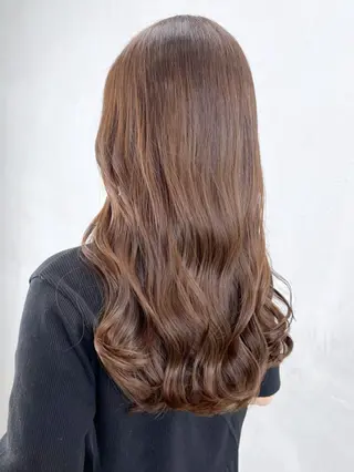 セミロング カラー パーマ ヘアアレンジ ITbyALBUM 中野店のヘアスタイル