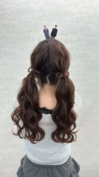 ロング ヘアアレンジ 韓国/アイドルヘア 🎀みづきのヘアスタイル