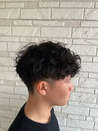ショート パーマ メンズ 野瀬 🕶のヘアスタイル