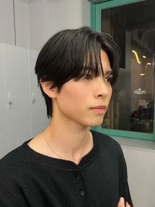 メンズ アイカ🐺 メンズ韓国ヘアのヘアスタイル