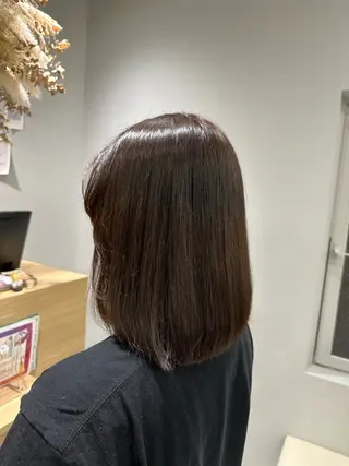 ミディアム 巻ける髪質改善🫧ハ イライト/永田汰伊智のヘアスタイル