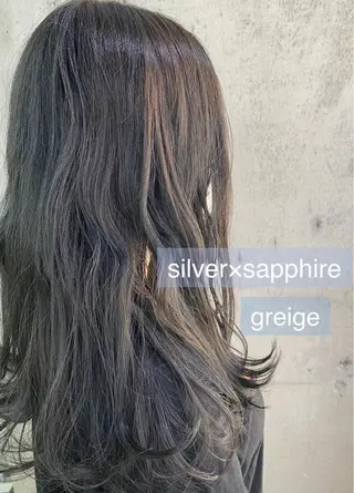 ロング カラー 舟橋 りんかのヘアスタイル