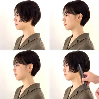 ショート パーマ／ハイライト /池袋ももなのヘアスタイル