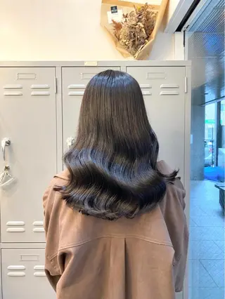 ロング カラー パーマ 🩵レイヤー✖︎ 髪質改善🩵リョウヤのヘアスタイル