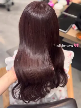 ロング カラー 表参道/ピンク♡ 盛れる顔周り♡amiのヘアスタイル