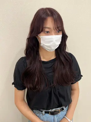 ロング カラー 外国人対応 佐久間のヘアスタイル