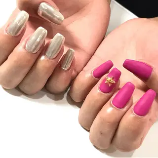 ネイル 渋谷/チップ長さ出し 👑アプレgel-xのネイルデザイン