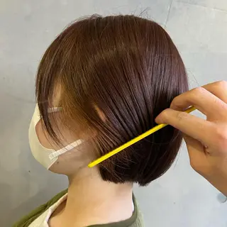 ショート カラー 💜推しインナー カラー/菊池柊真💜のヘアスタイル