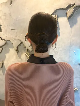 ミディアム ヘアアレンジ まつ毛パーマ/ ゆうかのマツエク・マツパデザイン
