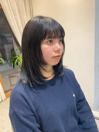 ミディアム カラー 美容室 sanctuaryのヘアスタイル