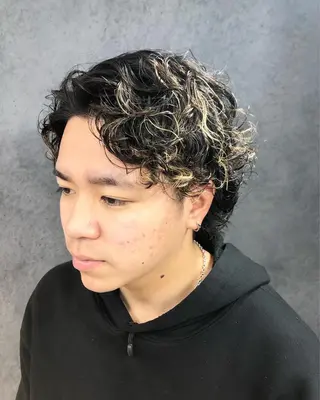 パーマ ヘアアレンジ メンズ メンズ特化✂️栗原 侑也のヘアスタイル