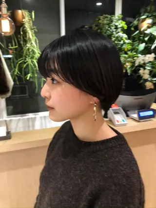 ショート カラー 白髪ぼかし/ショート /ミニボブだいじのヘアスタイル