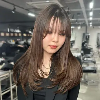 セミロング 心斎橋 韓国レイヤ ー指名No.1renのヘアスタイル