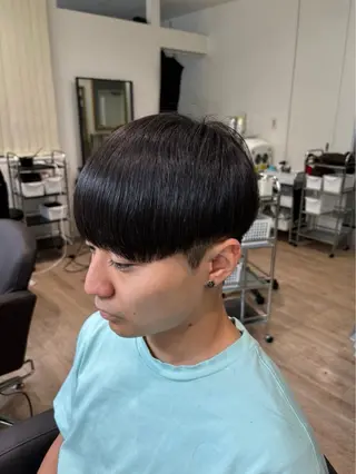 メンズ 透明カラー✨ ブラウンカラーひなたのヘアスタイル
