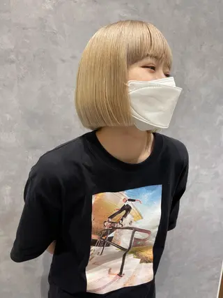 ミディアム カラー ヘアスタイルは 『キーちゃん』に!のヘアスタイル