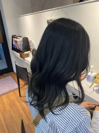 セミロング カラー ヘアアレンジ MOE /Zina横浜2ndのヘアスタイル