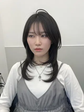 セミロング カラー 初めてでも安心🌟 newi町田✂のヘアスタイル