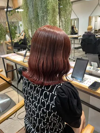 ミディアム 盛れる透明感カラー momokaのヘアスタイル