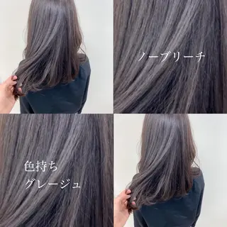 ミディアム カラー ヘアアレンジ 🪞official THREE 横浜🎀のヘアスタイル