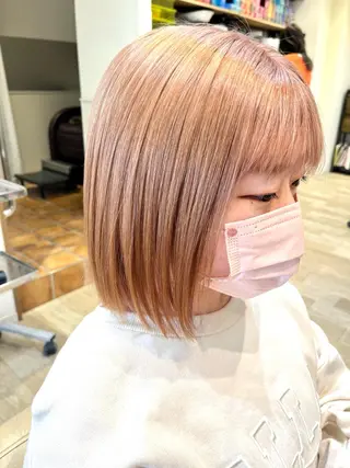 ショート カラー レイヤーカット×艶髪 /Ayanaのヘアスタイル