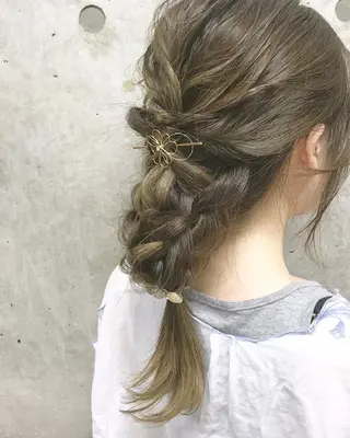 ロング カラー ヘアアレンジ Satsuki ✂︎♡のヘアスタイル