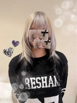 ロング カラー さら艶レイヤーカット 🩶Suzuneのヘアスタイル