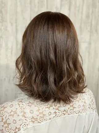 ミディアム カラー 勝河 怜楊のヘアスタイル