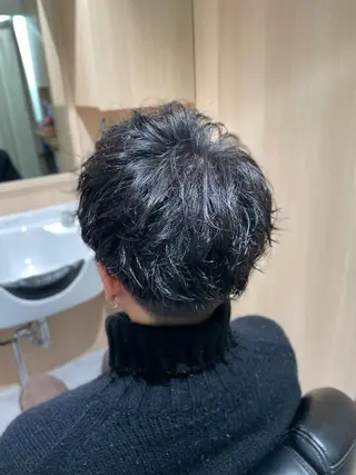 ショート パーマ メンズ 銀座メンズカット/ 銀座メンズパーマ/のヘアスタイル
