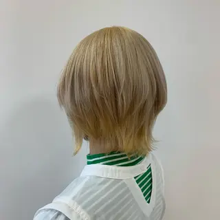 ショート カラー 暖色/ブリーチカラー 🎀 M i k uのヘアスタイル