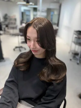 ロング カラー caho／大阪梅田 韓国ヘア♡のヘアスタイル